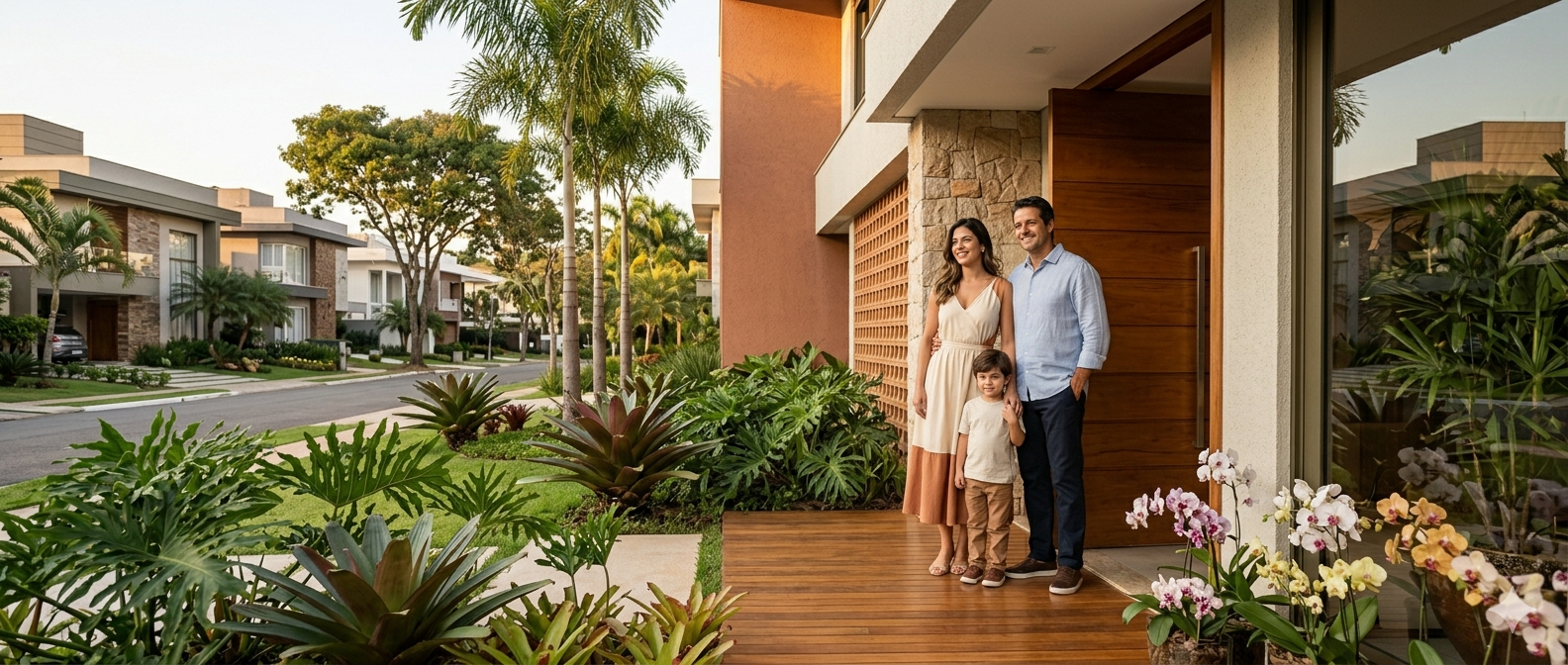 Ambiente residencial protegido por seguro