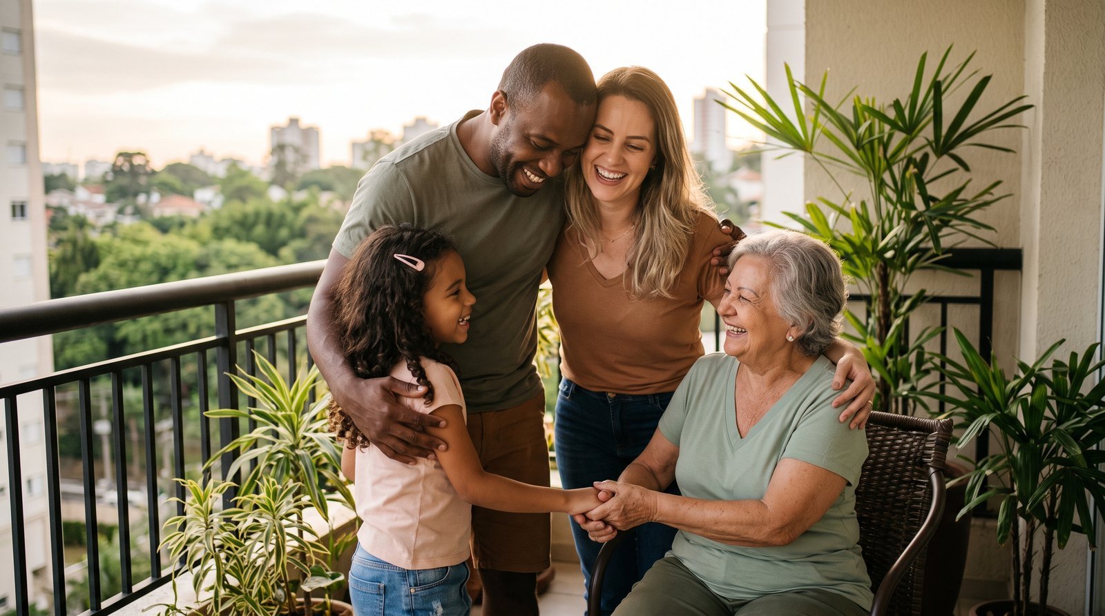 Família representando segurança e planejamento